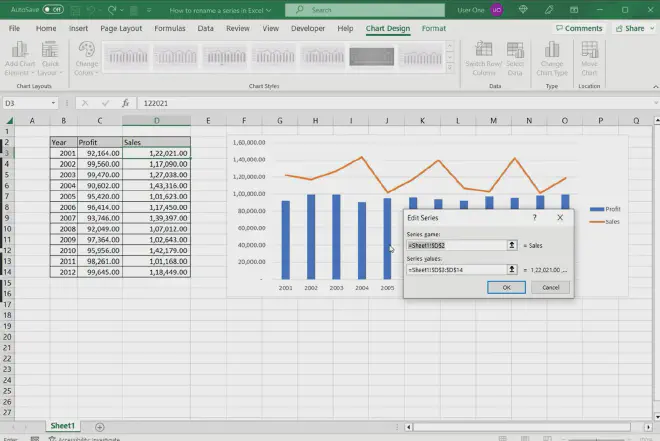 Step-by-step guide on how to change series name excel