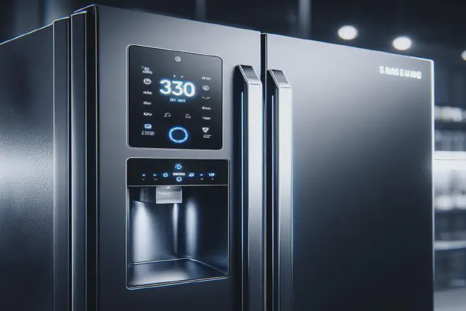 Samsung refrigerator temperature setting control panel